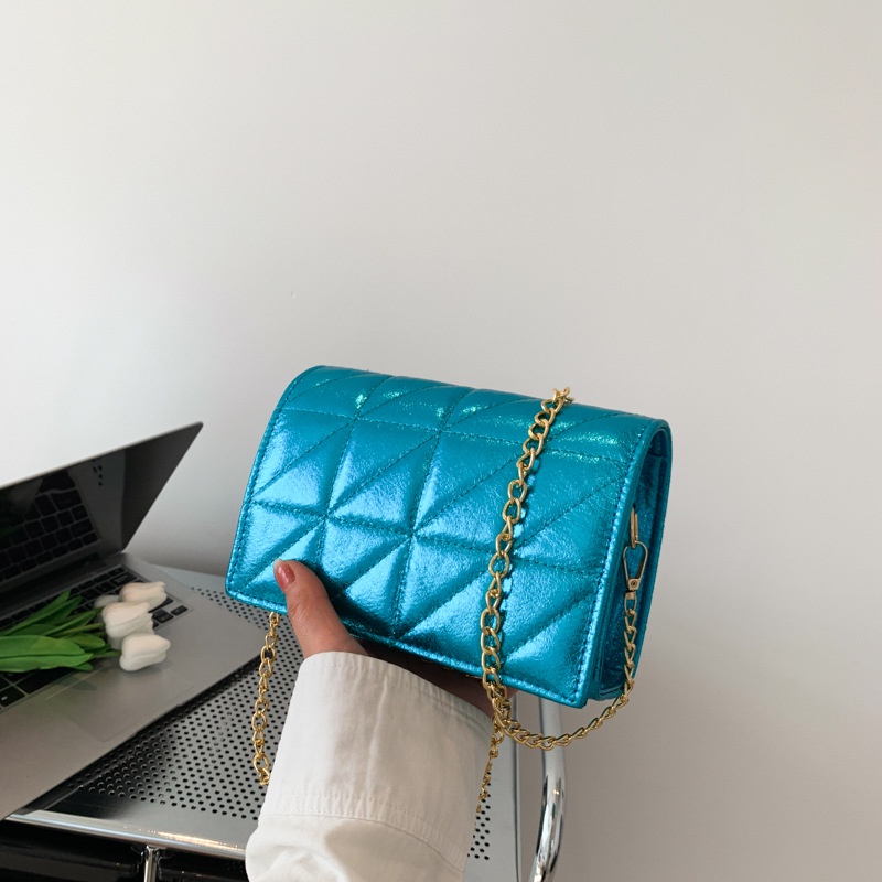 Túi Đeo Vai Hình Vuông Cỡ Nhỏ Kèm Dây Đeo Sợi Xích Thời Trang 2023 Sang Trọng Cho Nữ