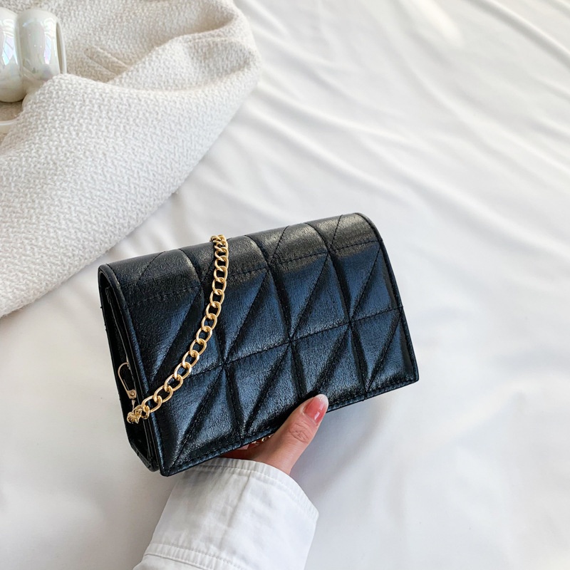 Túi Đeo Vai Hình Vuông Cỡ Nhỏ Kèm Dây Đeo Sợi Xích Thời Trang 2023 Sang Trọng Cho Nữ