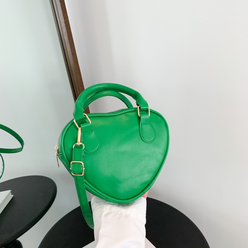 Túi Đeo Chéo Một Bên Họa Tiết Trái Tim Thời Trang Xuân Hè Dễ Phối Đồ Cho Nữ