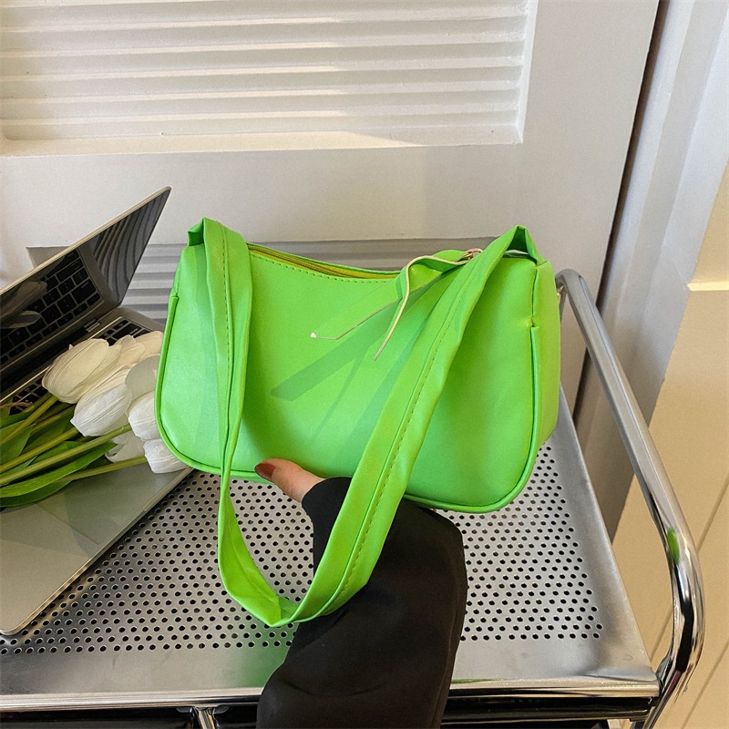 Túi Đeo Vai Bằng Da Mềm Màu Trơn Thời Trang Mùa Xuân 2023 Dành Cho Bạn Nữ