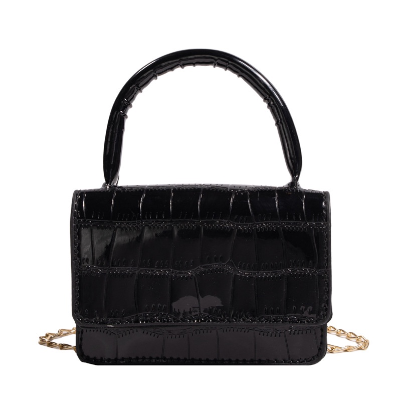 Túi Xách Đeo Vai Hình Vuông Cỡ Nhỏ Phối Dây Đeo Sợi Xích Phong Cách Hàn Quốc Thời Trang Xuân Hè 2023 Cho Nữ