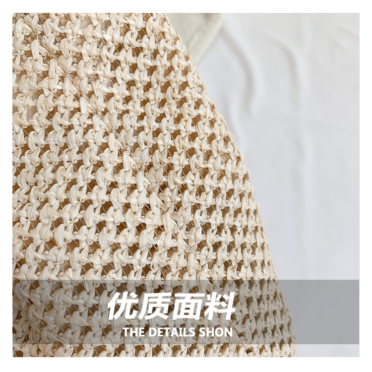 Túi Xách Đeo Vai / Kẹp Nách Chất Liệu Cói Kích Cỡ Lớn Thời Trang Mùa Xuân 2023