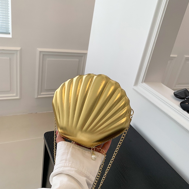 Túi Xách Mini Hình Vỏ Sò Phong Cách Retro 2023 Cho Nữ