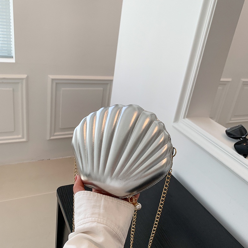 Túi Xách Mini Hình Vỏ Sò Phong Cách Retro 2023 Cho Nữ