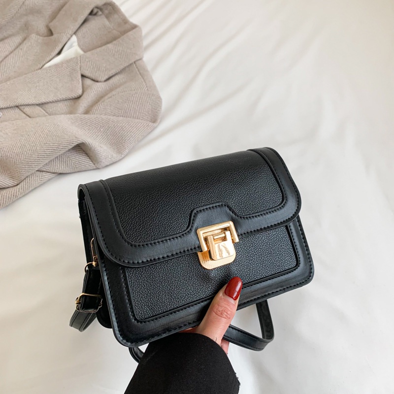 Túi Đeo Vai Hình Vuông Cỡ Nhỏ Cài Khóa Kiểu Retro Thời Trang Mùa Xuân 2023 Cho Nữ