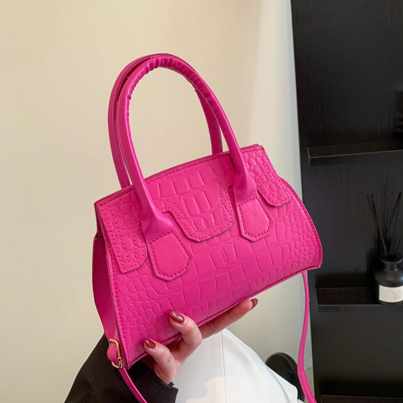 Túi Xách Đeo Vai Mini Hình Vuông Màu Trơn Họa Tiết Vân Đá Thời Trang Mùa Xuân 2023