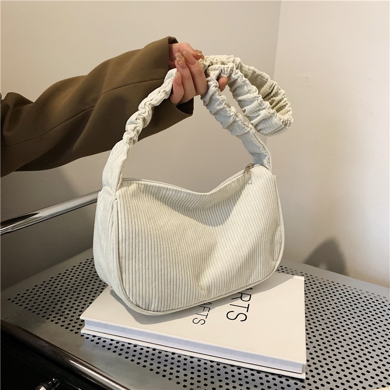 Túi Đeo Vai Màu Trơn Phong Cách Nhật Bản Thời Trang Cho Nữ