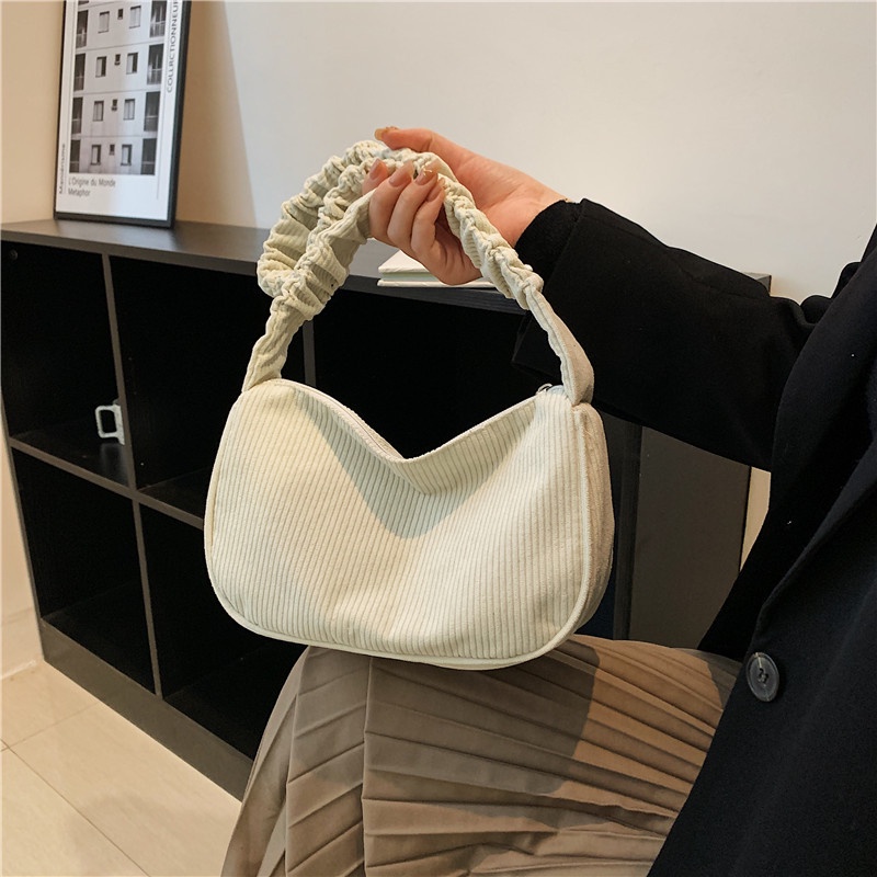 Túi Đeo Vai Màu Trơn Phong Cách Nhật Bản Thời Trang Cho Nữ