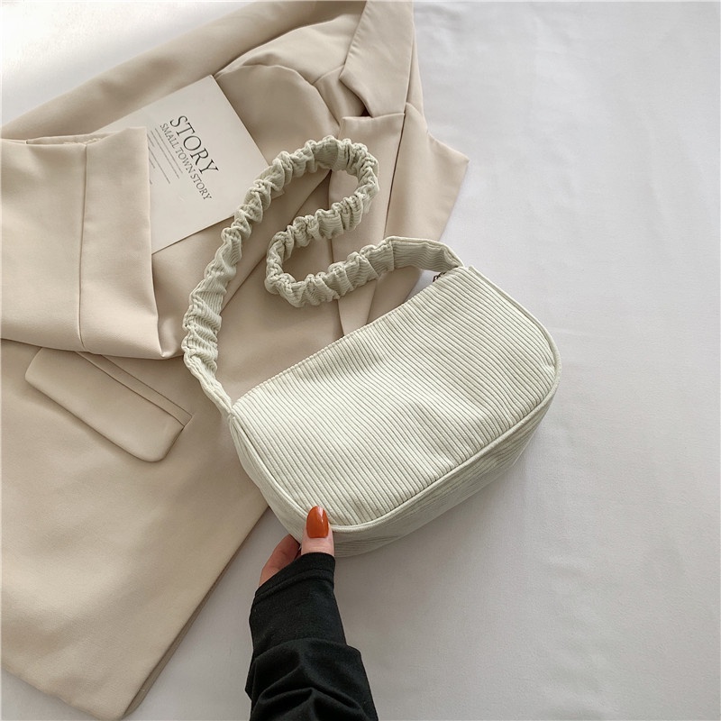 Túi Đeo Vai Màu Trơn Phong Cách Nhật Bản Thời Trang Cho Nữ