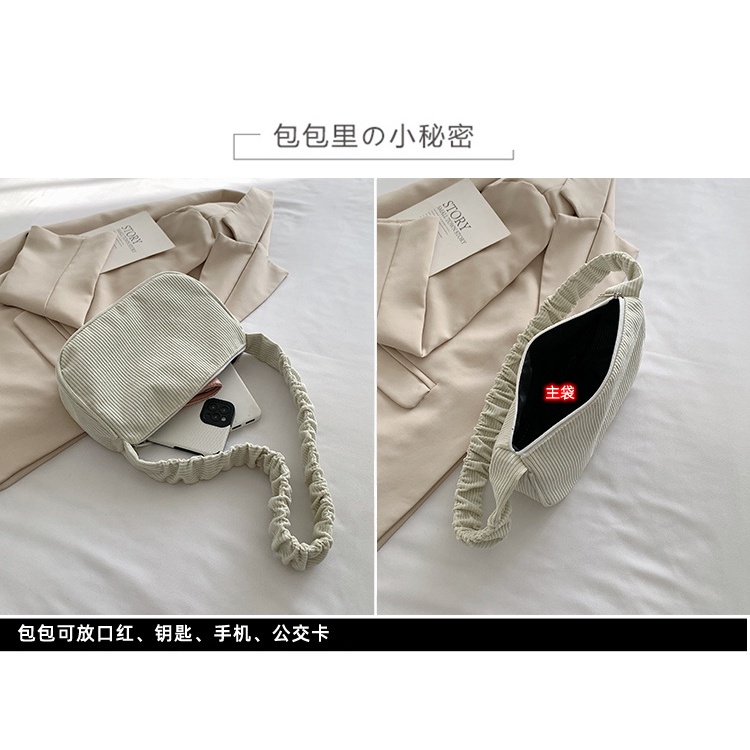 Túi Đeo Vai Màu Trơn Phong Cách Nhật Bản Thời Trang Cho Nữ