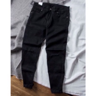 Quần Jean Skinny Nam Chất Bò,Màu Đen giãn nở thế korea làm đẹp