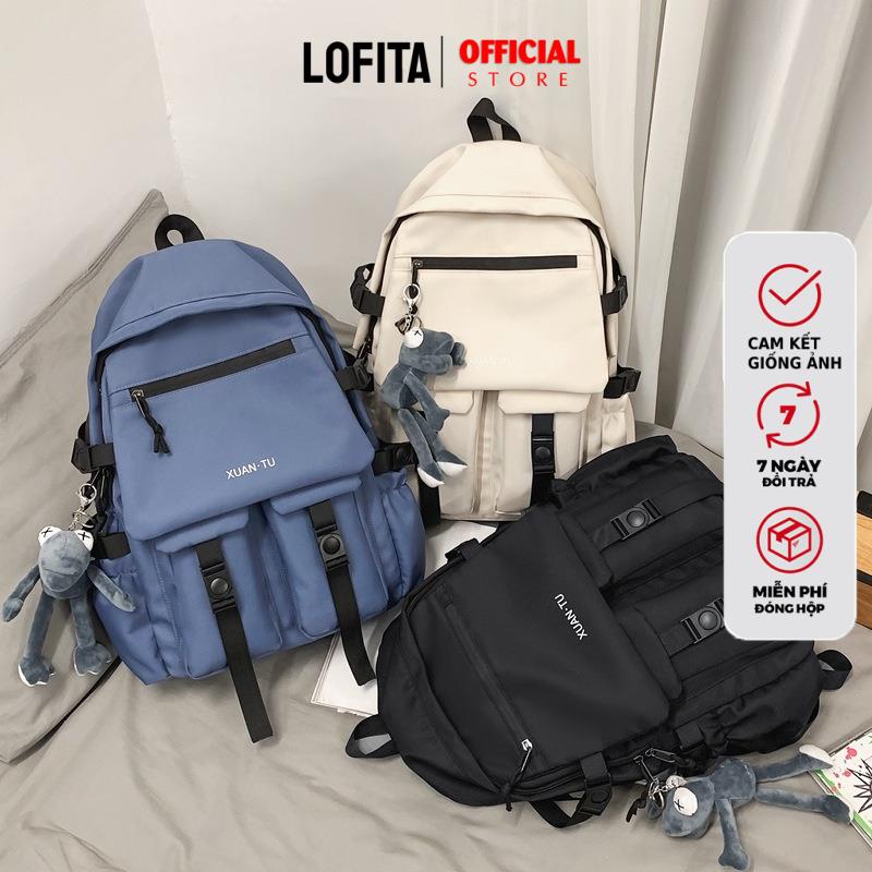 Balo Đi Học Nam Nữ Du Lịch Thời Trang Lofita  Balo Nữ Đẹp Ulzzang Cao Cấp Unisex Đựng Vừa Laptop Hàn Quốc Msp109 - Mg1