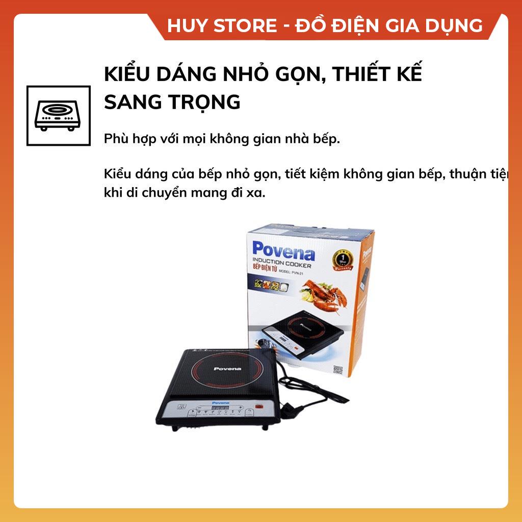 Bếp Từ Đơn POVENA Tặng Kèm Nồi Lẩu Inox , Bếp Điện Đa Năng Bảng Điều Khiển Cơ Dáng Hiện Đại Nhiều Chức Năng Huy Store