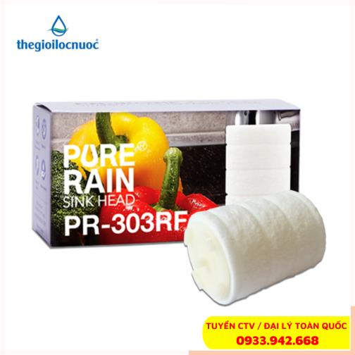 Combo 3 Lõi Lọc Vòi Sen Rửa Chén Tăng Áp Pure Rain PR-303RF Dùng Cho Đầu Lọc Nước Trực Tiếp Tại Vòi Rửa