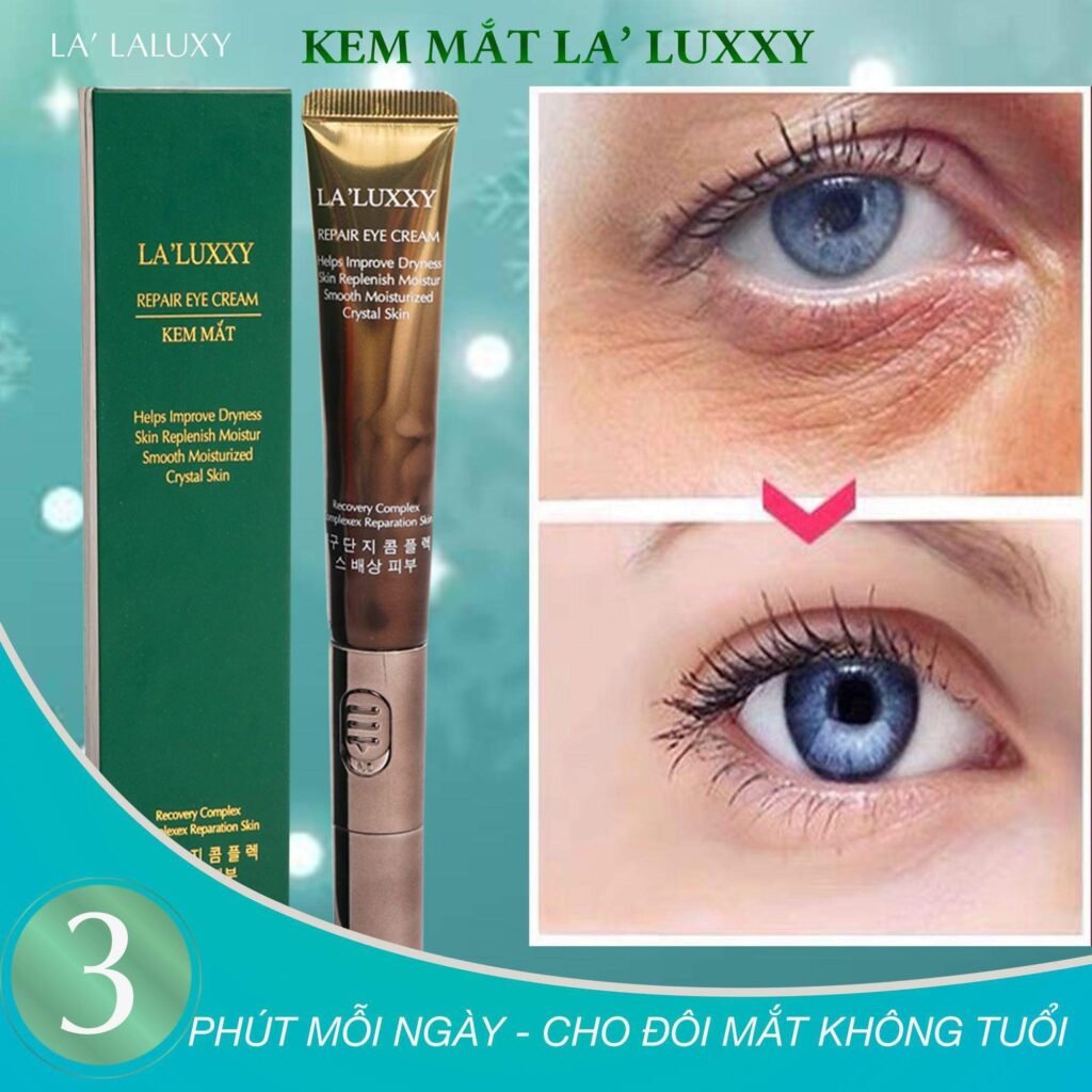 KEM MẮT LA’LUXXY Repair Eye Cream DR LACIR - kem dưỡng mắt xoá tan bọng mắt, quầng thâm, nếp nhăn [chính hãng drlacir]