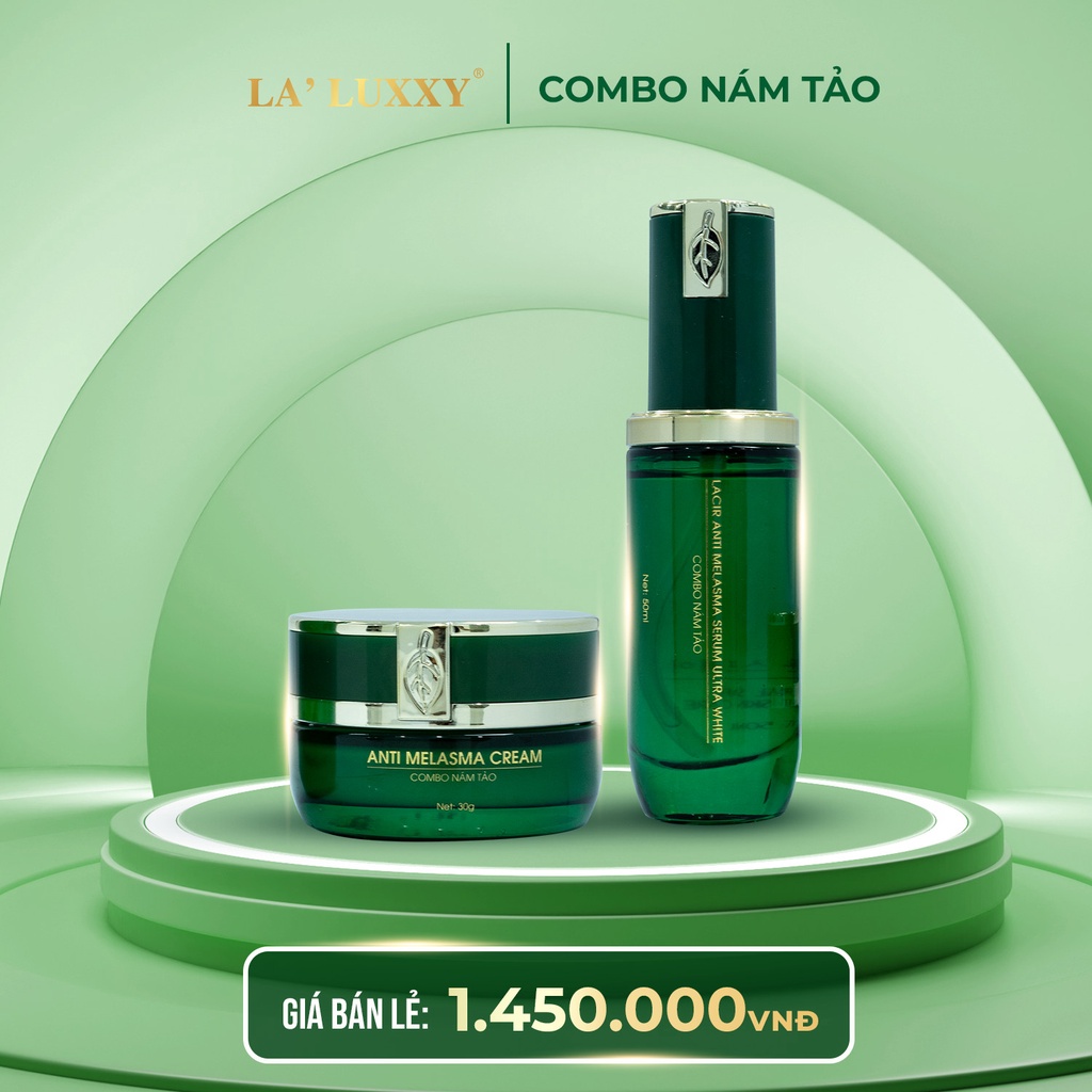 Combo Nám Tảo La'luxxy Lamer Drlacir -Anti Melasma Cream & Lacir Anti Melasma Serum Ultra White
