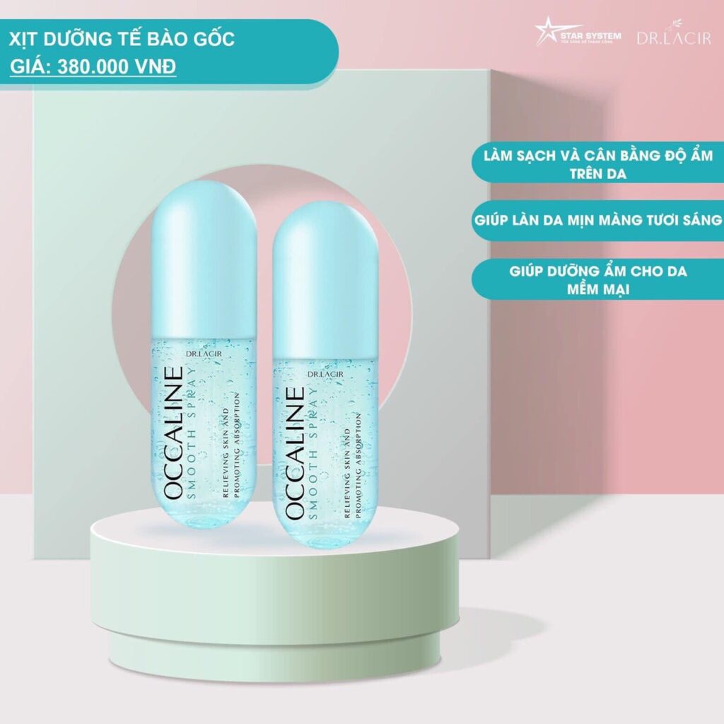 Xịt Khoáng Dưỡng Tế Bào Gốc Occaline Drlacir,DR LACIR 130ml,chăm sóc da,tăng sinh collagen,giúp đàn hồi da