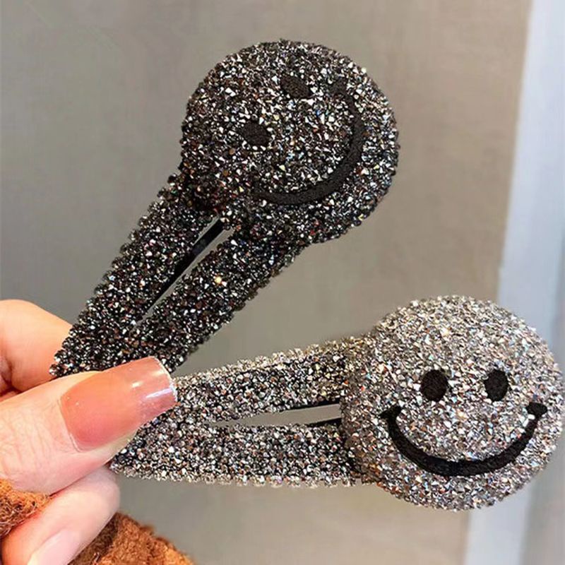 Xiao Xiangfeng Kẹp Tóc Đính Kim Cương Toàn Diện Hình Ngôi Sao Cười Phong Cách 2022 Mới net red bb