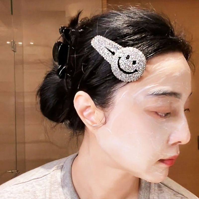 Xiao Xiangfeng Kẹp Tóc Đính Kim Cương Toàn Diện Hình Ngôi Sao Cười Phong Cách 2022 Mới net red bb