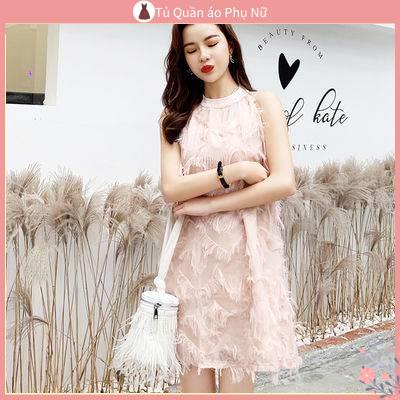 O S Mi N N L A M Qu C Quy N Đầm Voan Chữ A Nhỏ Tươi Mới Mùa Hè Không Tay Tươi Mới Có Cổ Treo Cho Nữ