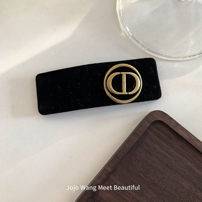 Xiao Xiangfeng Kẹp Tóc Đính Ngọc Trai Đen Nhỏ Nhắn Phong Cách Dành Cho Nữ