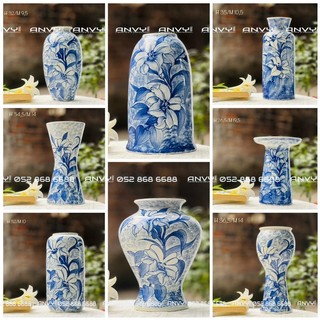 Lọ hoa gốm sứ bát tràng dòng vẽ tay thủ công