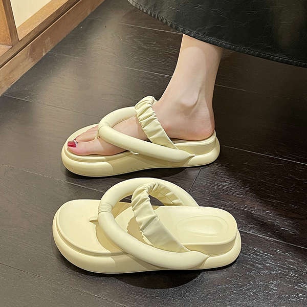 Dép cao su dép xỏ ngón đế dày giản dị thời trang