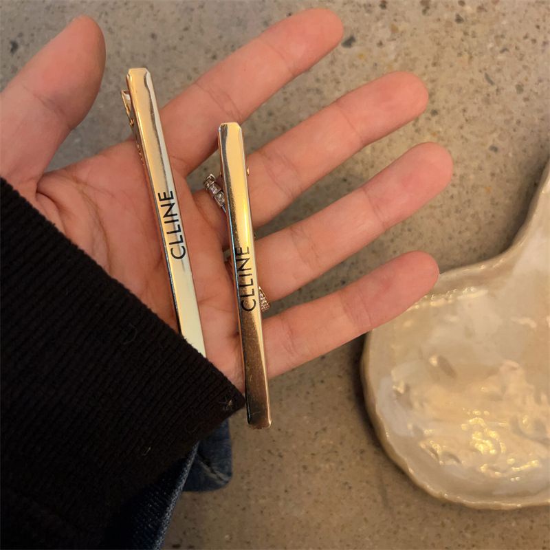 Xiao Xiangfeng Kẹp Tóc Mái Ngang Bằng Kim Loại In Chữ Cao Cấp Thời Trang 2022 Mới