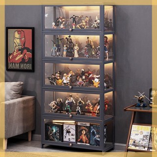 ❣[Xám Đậm]❣Khối Xây Dựng Tủ Trưng Bày Làm Bằng Tay Lego Acrylic Trong Suốt Giả Kính Kệ Mỹ Phẩm Tủ Khói