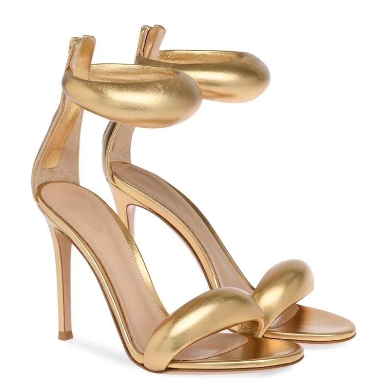 Sandal quai phồng gót nhọn cá tính thời trang