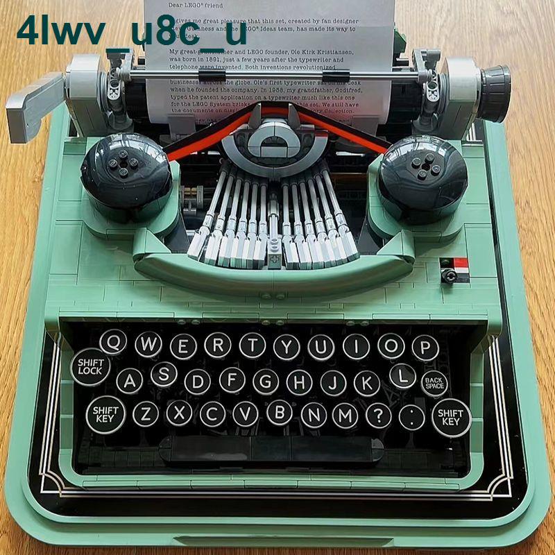 🔥 Có hàng tồn kho 🌟Tương thích Typewriter Vintage Creative Người lớn Độ khó cao Puzzle Lắp ráp đồ chơi khối