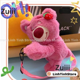 Túi Đeo Chéo Hình Gấu Teddy Nhồi Bông Dễ Thương