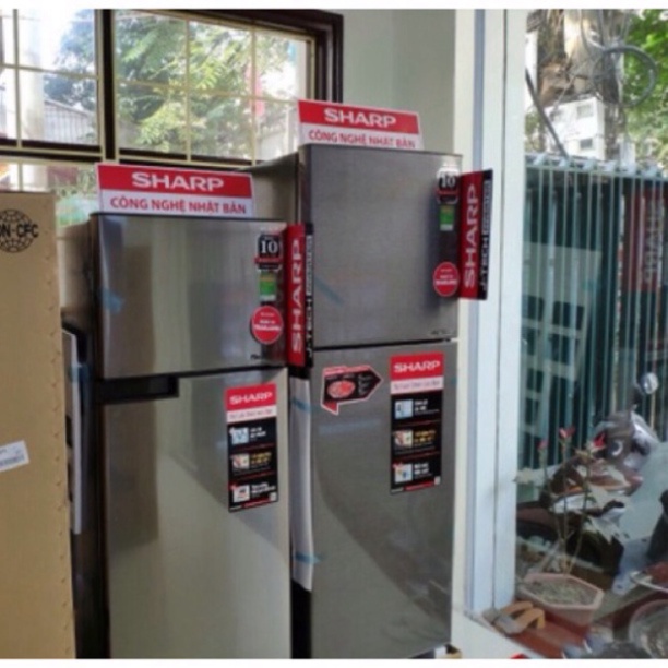 uy tín chất lượng cam kết hàng chính hãng TỦ LẠNH SHARP INVERTER 196L SJ-X201E-SL HÀNG MỚI 100% SX THÁI LAN BH 2 N (máy