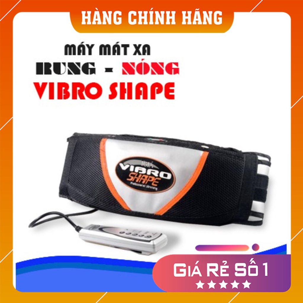 Máy Massage Bụng Đánh Tan Mỡ Bụng, Đai Massage Toàn Thân Vibro Shape. CHẾ ĐỘ TẠO NÓNG giúp hiệu quả