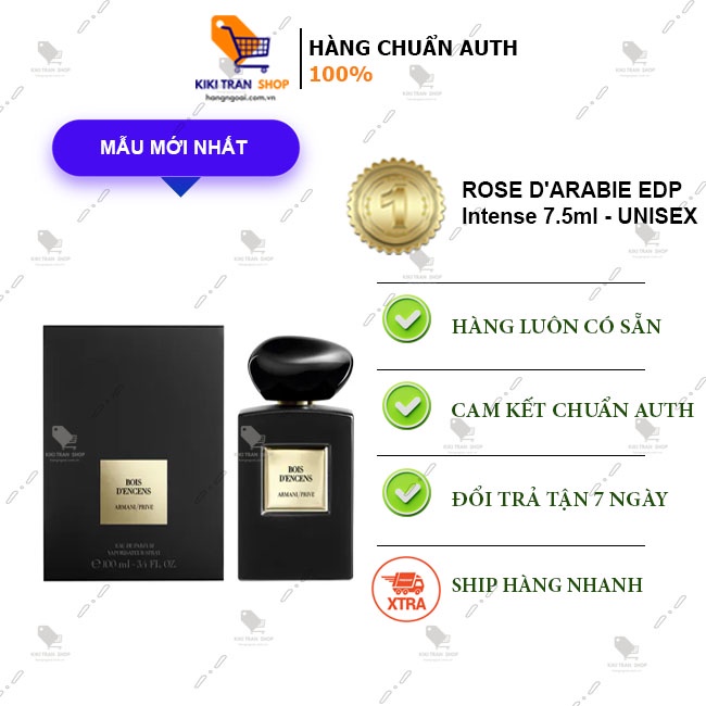 Nước Hoa Mini Dành Cho Nam Armani Prive Rose d'Arabie EDP Chai 7.5ml