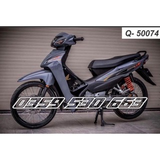 Bi decal tem wave a 2017 110 - mẫu x rời dán xe xám xi măng