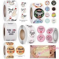  Cuộn 500 Sticker khen thưởng thank you ,gói quà gói thiệp cảm ơn khách hàng loại dày in sắc nét 