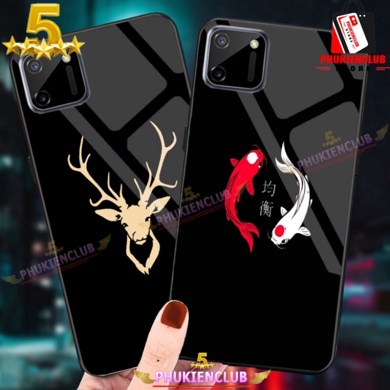 Ốp lưng SAMSUNG NOTE 10 Lite bằng KÍNH CƯỜNG LỰC in hình LOGO SỪNG HƯƠU VÀ CÁ ĐẸP NHẤT 234