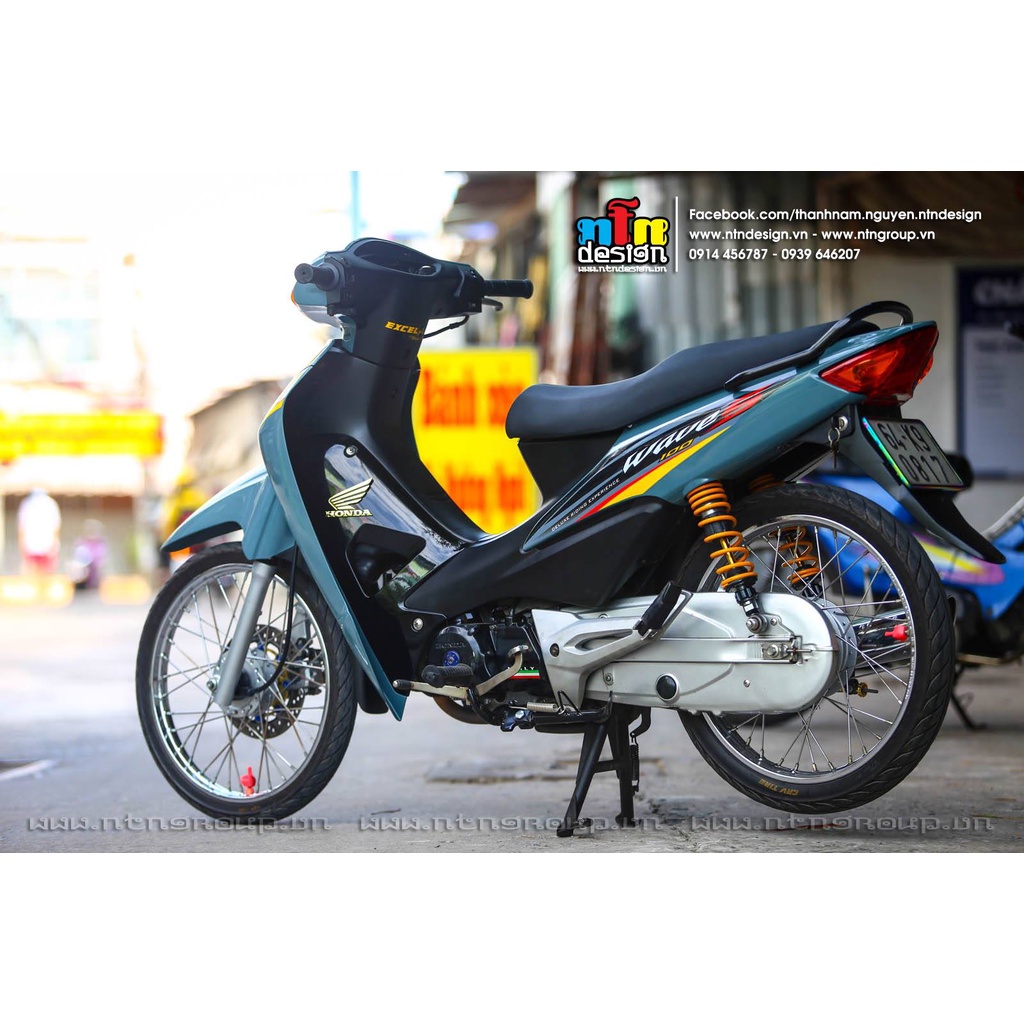 Bi Decal Tem Rời Dán Xe Wave  A 100 Mẫu S Xi Măng