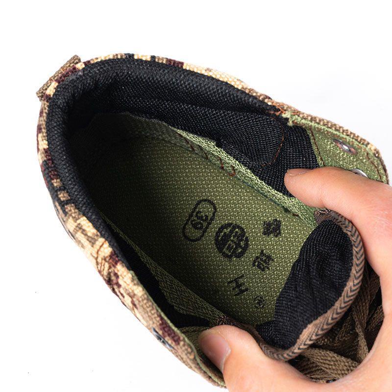 Giày Bảo Hộ Lao Động Cổ Cao Màu Vàng Cho Nam Nữ