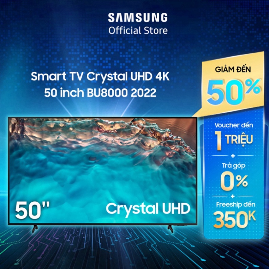 uy tín chất lượng cam ơn quý khách đã quan tâm Miễn phí ship Smart TV Samsung 50 Inch Crystal UHD 4K UA50BU8000KXXV 20
