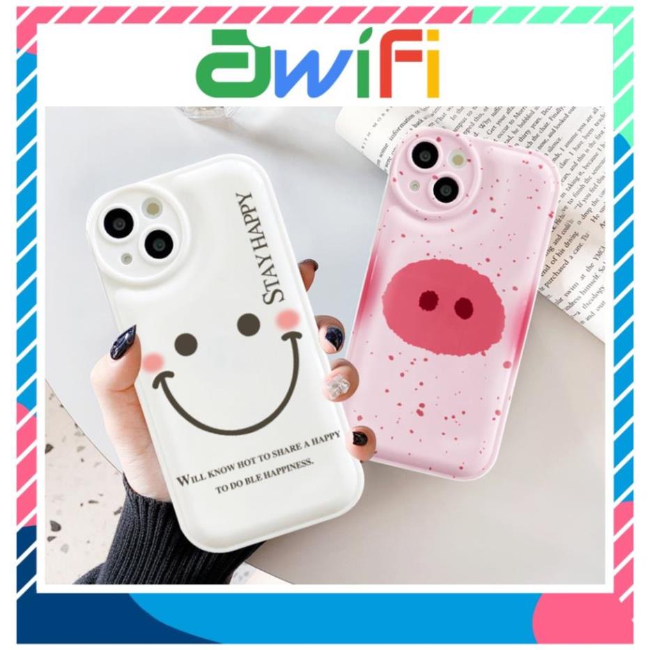Ốp lưng iphone đệm khí mặt cười và mũi heo 6/6plus/6splus/7/7plus/8/8plus/xs/11/12/13/pro/max/plus/promax-Awifi R5-2 a