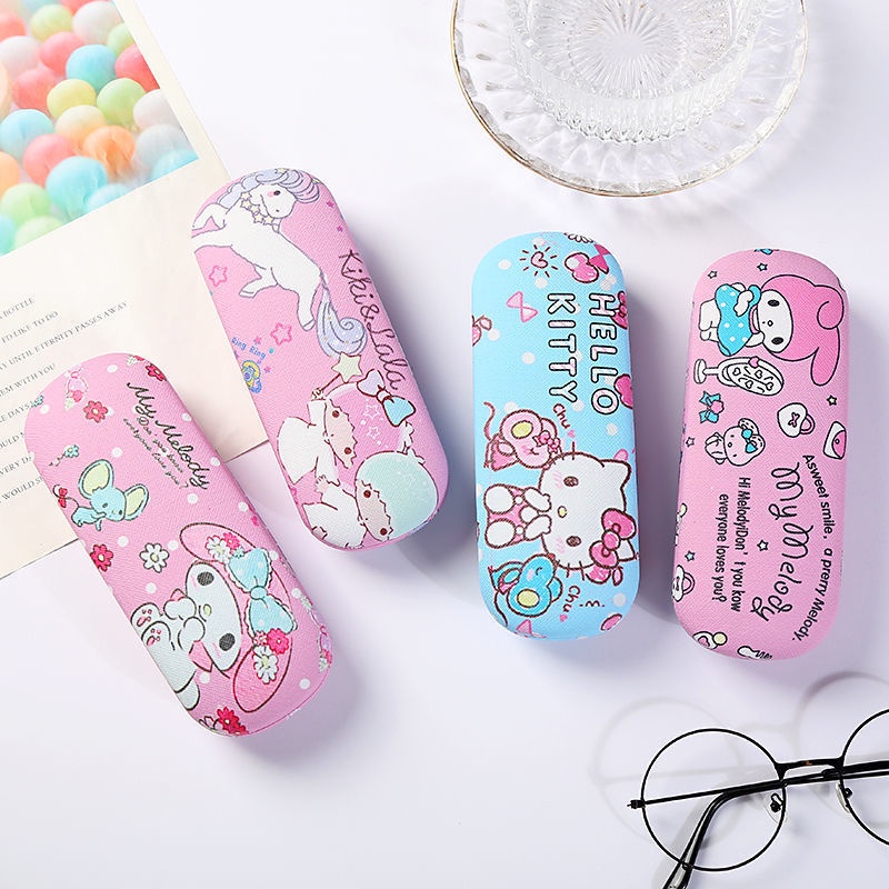 Hộp Đựng Mắt Kính Bằng Da PU Họa Tiết Hoạt Hình Phong Cách Nhật Bản