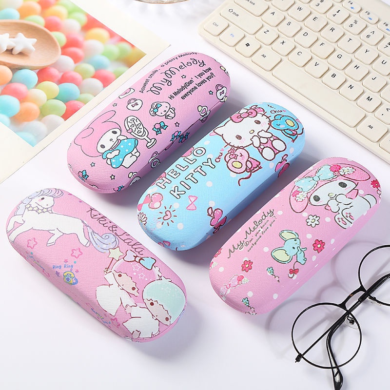 Hộp Đựng Mắt Kính Bằng Da PU Họa Tiết Hoạt Hình Phong Cách Nhật Bản