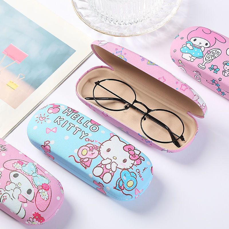 Hộp Đựng Mắt Kính Bằng Da PU Họa Tiết Hoạt Hình Phong Cách Nhật Bản