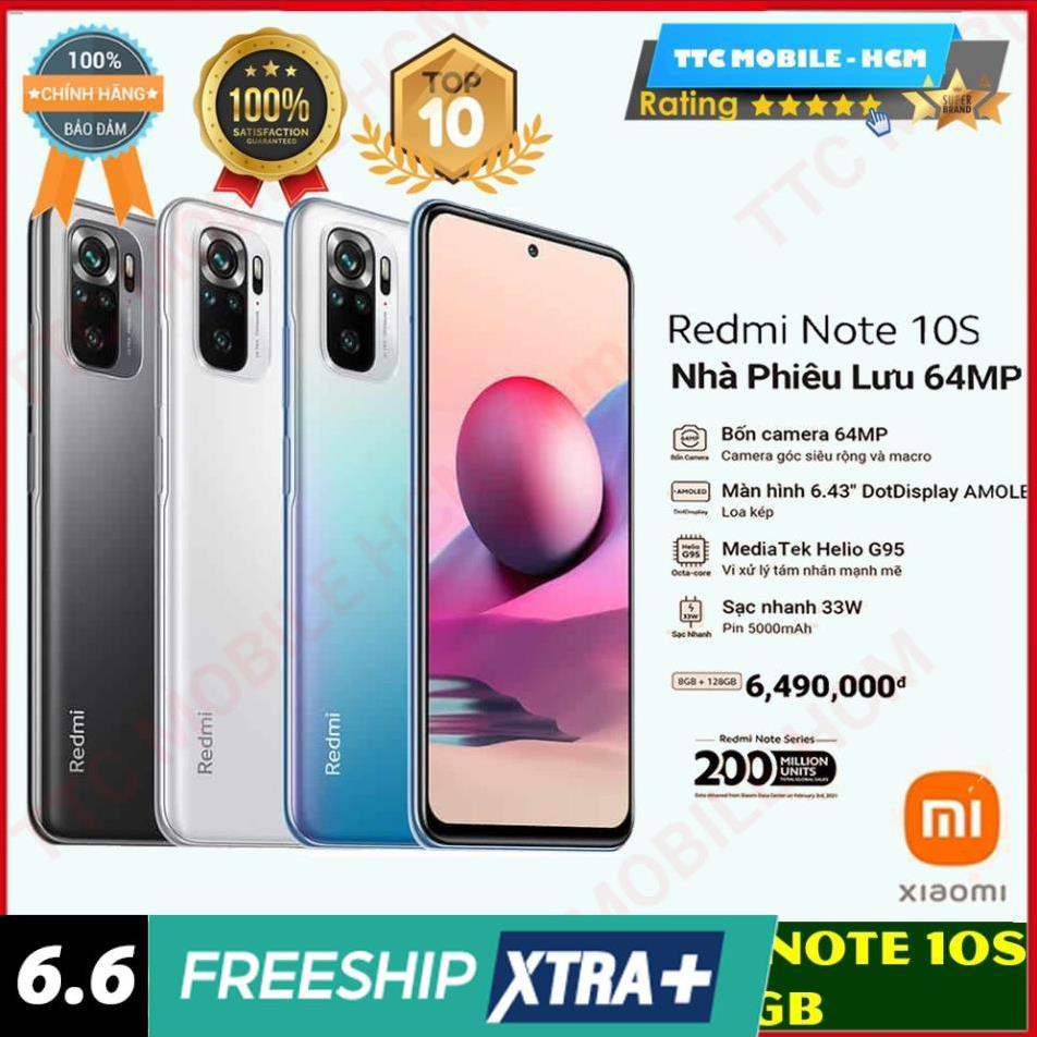 [ SALE MẠNH ]  Điện thoại Xiaomi Redmi Note 10S (8GB/128GB | 6GB/128GB) BẢN CAO CẤP NHẤT | BH 18 Tháng | BigBuy360 - bigbuy360.vn