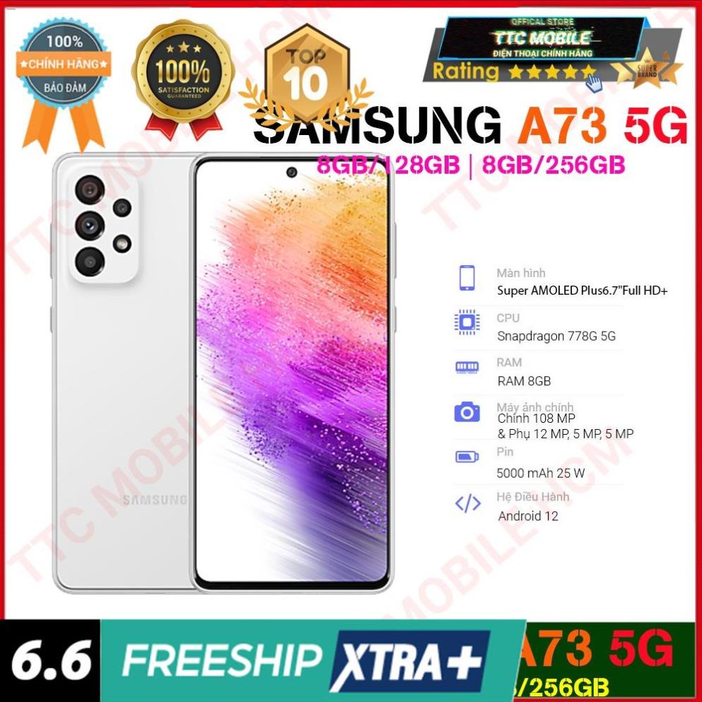 [ SALE MẠNH ] Điện thoại Samsung Galaxy A73 5G (8GB/128GB | 8/256GB) - Hàng Chính Hãng Nguyên Seal | BigBuy360 - bigbuy360.vn