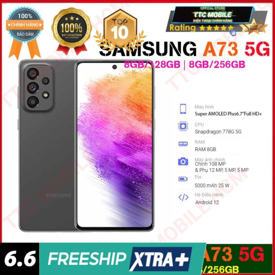 [ SALE MẠNH ] Điện thoại Samsung Galaxy A73 5G (8GB/128GB | 8/256GB) - Hàng Chính Hãng Nguyên Seal | BigBuy360 - bigbuy360.vn