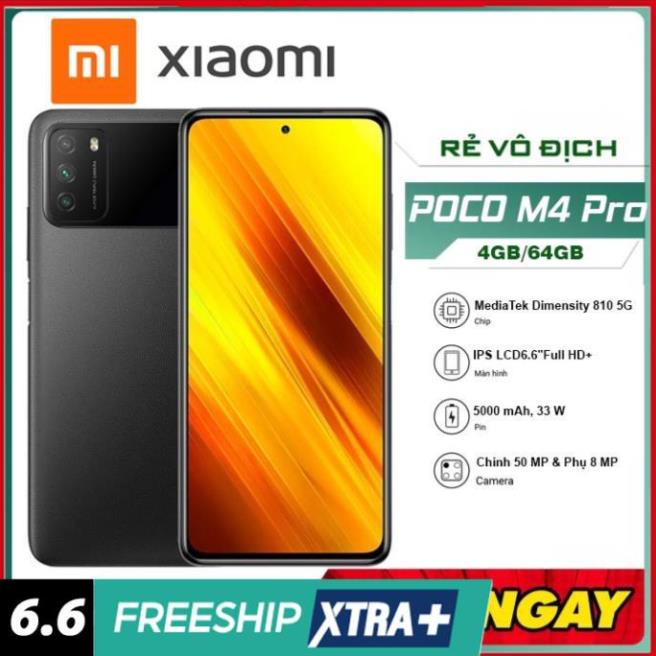 [ SALE MẠNH ] Điện thoại Xiaomi POCO M4 Pro 5G  Máy chính hãng fullbox nguyên seal bảo hành 12 tháng