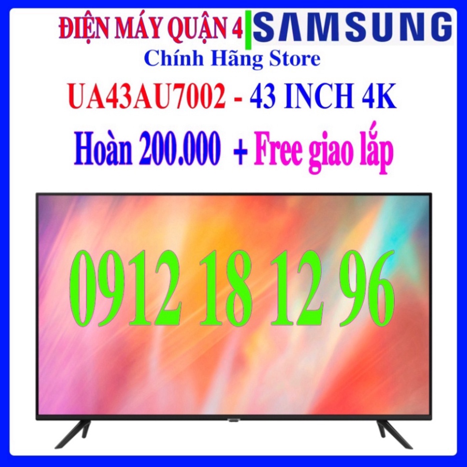 Smart Tivi Samsung 4K UHD 43 inch UA43A